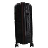 Benzi Malaga 5904 M fekete közepes méretű bővíthető bőrönd