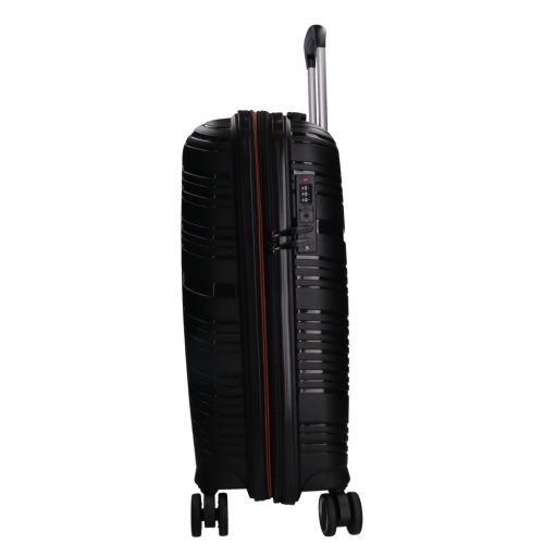 Benzi Malaga 5904 S fekete bővíthető kabinbőrönd