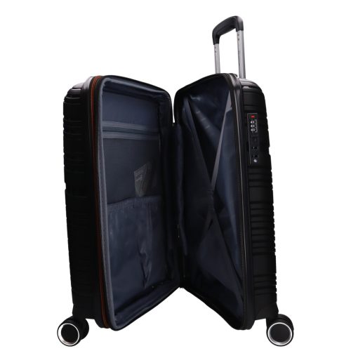 Benzi Malaga 5904 S fekete bővíthető kabinbőrönd