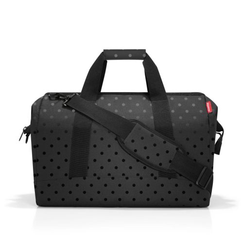 Reisenthel Allrounder L fekete pöttyös utazótáska glossy dots black MT7075