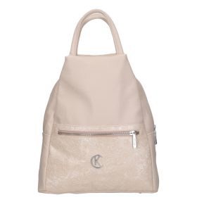 Karen D 694 bézs virág rostbőr táska