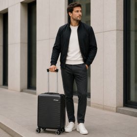 Benzi 5909 S fekete bővíthető kabinbőrönd