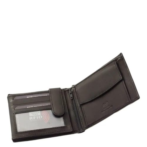 La Scala ADCR-60 Fekete férfi pénztárca RFID védelemmel
