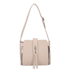 Chiara I 5044 bézs virág mintás rostbőr táska