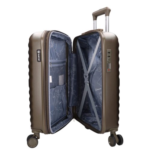 Benzi 5906 S bronz bővíthető kabinbőrönd