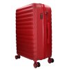 Benzi 5906 M piros közepes méretű bővíthető bőrönd