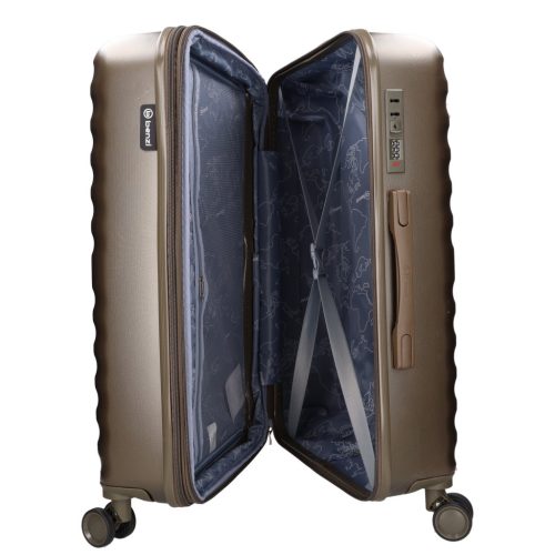 Benzi 5906 L bronz nagy méretű bővíthető bőrönd