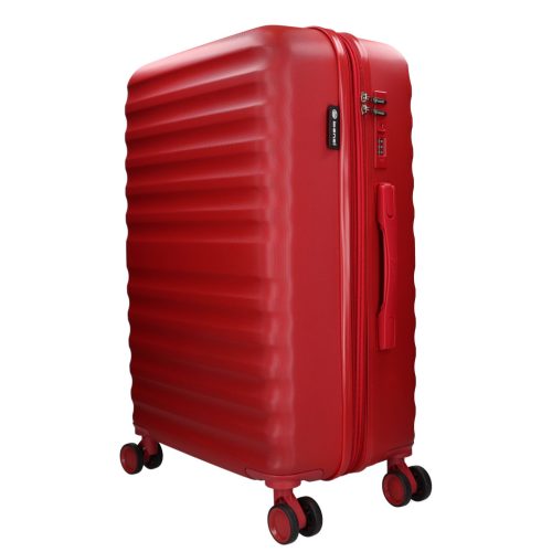 Benzi 5906 L piros nagy méretű bővíthető bőrönd