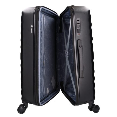 Benzi 5906 L fekete nagy méretű bővíthető bőrönd