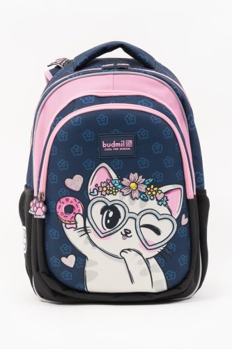 Budmil cicás elsős iskolatáska szett