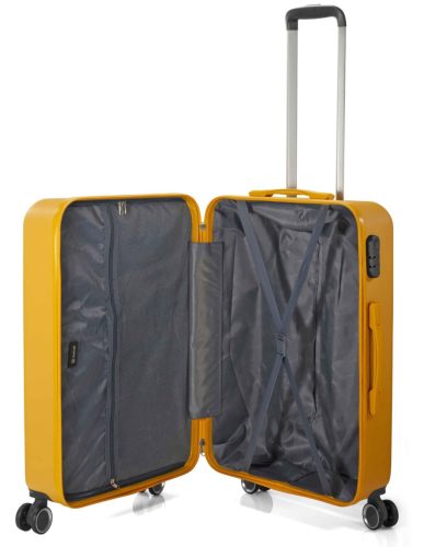 Benzi 5908 M sárga közepes méretű bőrönd