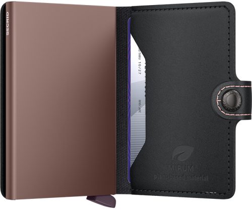 Secrid Miniwallet MIRUM Plant-Based Black Rose automata kártyatartó 