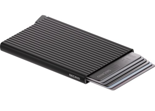 Secrid Cardprotector Premium Fluted Black automata kártyatartó