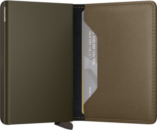 Secrid Slimwallet Matte Satin Bronze kártyatartó automata 