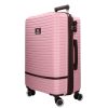 Benzi 5886 L pink nagy bővíthető bőrönd ABS