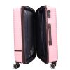 Benzi 5886 L pink nagy bővíthető bőrönd ABS