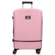 Benzi 5886 M pink közepes bővíthető bőrönd ABS