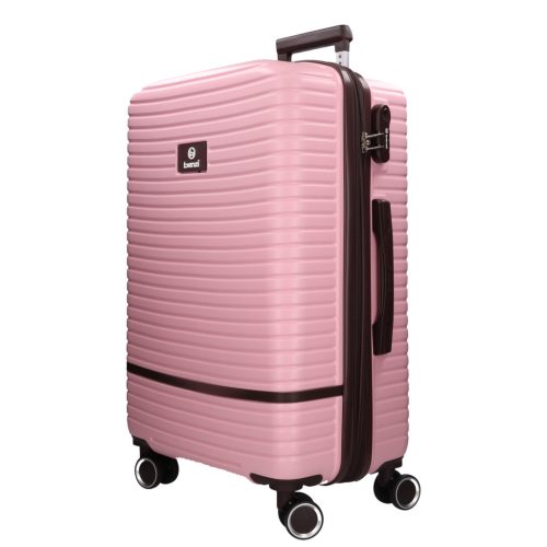 Benzi 5886 M pink közepes bővíthető bőrönd ABS