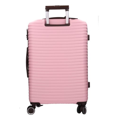 Benzi 5886 M pink közepes bővíthető bőrönd ABS