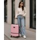 Benzi 5886 S pink bővíthető kabin bőrönd ABS