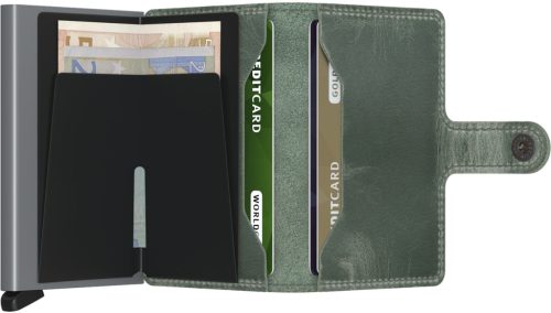 Secrid Miniwallet Vintage Sage kártyatartó automata