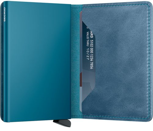Secrid Slimwallet Vintage Teal automata kártyatartó 