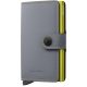 Secrid Miniwallet Matte Grey & Lime automata kártyatartó 