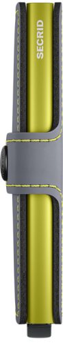 Secrid Miniwallet Matte Grey & Lime automata kártyatartó 
