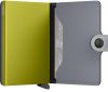 Secrid Miniwallet Matte Grey & Lime automata kártyatartó 