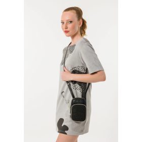 Anekke Black 43623-907 mini crossbody telefontartó táska