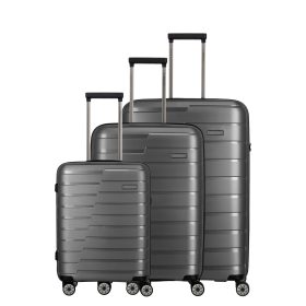   Travelite Air Base L / M / S antracit bőrönd szett 75340-04