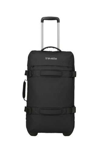 Travelite 8000258-87 Bolonia M fekete kicsi gurulós utazótáska