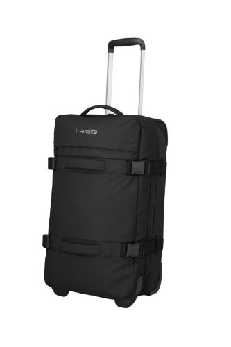 Travelite 8000258-87 Bolonia M fekete kicsi gurulós utazótáska