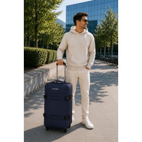   Travelite 8000258-20 Bolonia M kék kicsi gurulós utazótáska