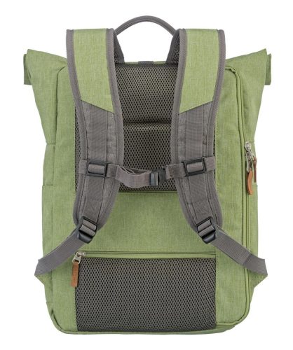 Travelite 96310-80 zöld szürke laptoptartós rollup hátizsák
