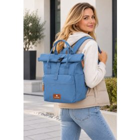 Travelite 96304-24 kék rollup laptoptartós hátizsák