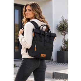 Travelite 96304-01 fekete rollup laptoptartós hátizsák