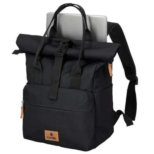 Travelite 96304-01 fekete rollup laptoptartós hátizsák