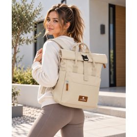 Travelite 96304-30 off-white rollup hátizsák
