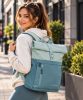 Travelite 96310-26 jégkék laptoptartós rollup hátizsák