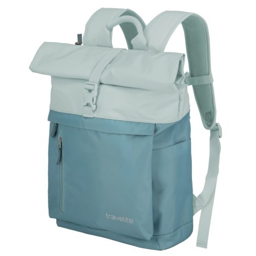 Travelite 96310-26 jégkék laptoptartós rollup hátizsák