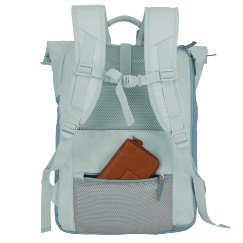Travelite 96310-26 jégkék laptoptartós rollup hátizsák