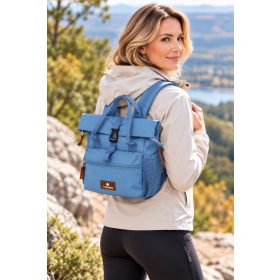 Travelite Basics kék mini rollup hátizsák 96334-24