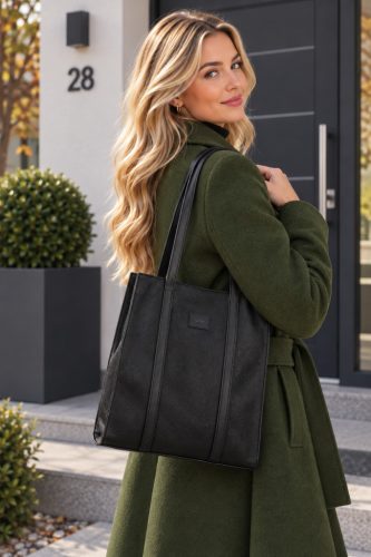 Tom Tailor női válltáska ELFIE ZIP TOTE BAG M 4104 - 060 fekete