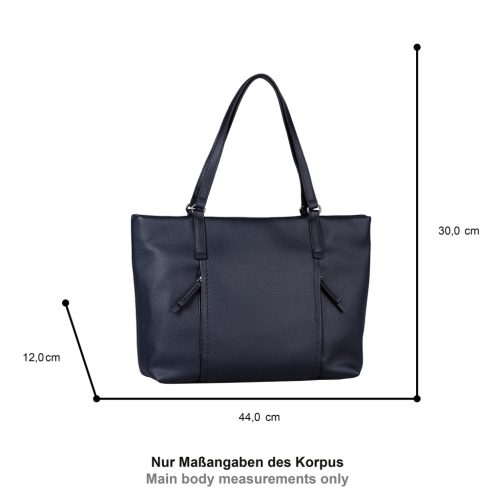 Tom Tailor női válltáska 010896 BECA ZIP SHOPPER L 4276 - 053 - kék