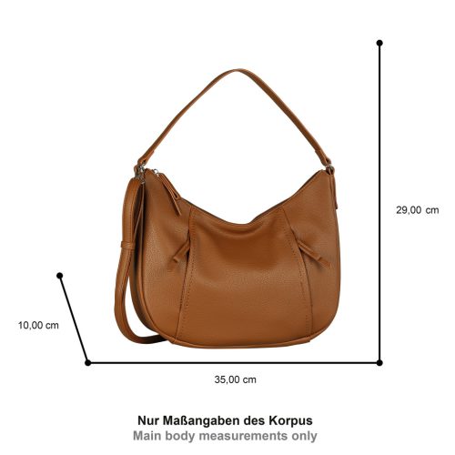 Tom Tailor női válltáska BECA HOBO TÁSKA M 4703 - 022 - konyak