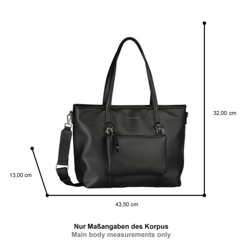 Tom Tailor női válltáska JAMILA ZIP SHOPPER L 4760 - 060 fekete