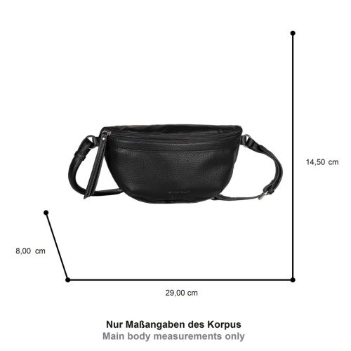 Tom Tailor övtáska LINA BELT BAG 4970 - 060 fekete