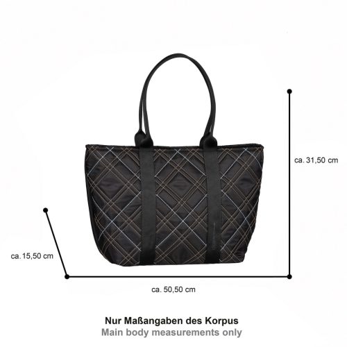 Tom Tailor női válltáska AMINTA ZIP SHOPPER XL 5050 - 060  fekete