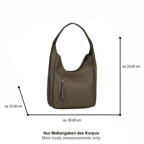 Tom Tailor női válltáska ANALISA HOBO BAG M 4952 - 035 - khaki